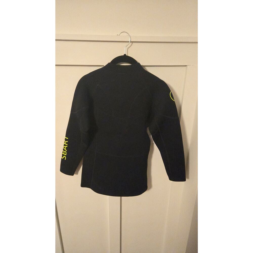 SBART Women's 2mm Neoprene Wetsuit Jacket Front Zip Long Sleeve Diving Top Black - Picture 3 of 3